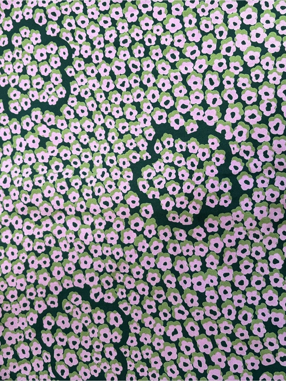 kate spade Women’s Green & Lavender Floral Blouse - Size XXL